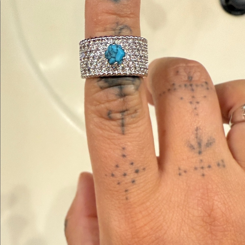 Silver and Turquoise Ring
